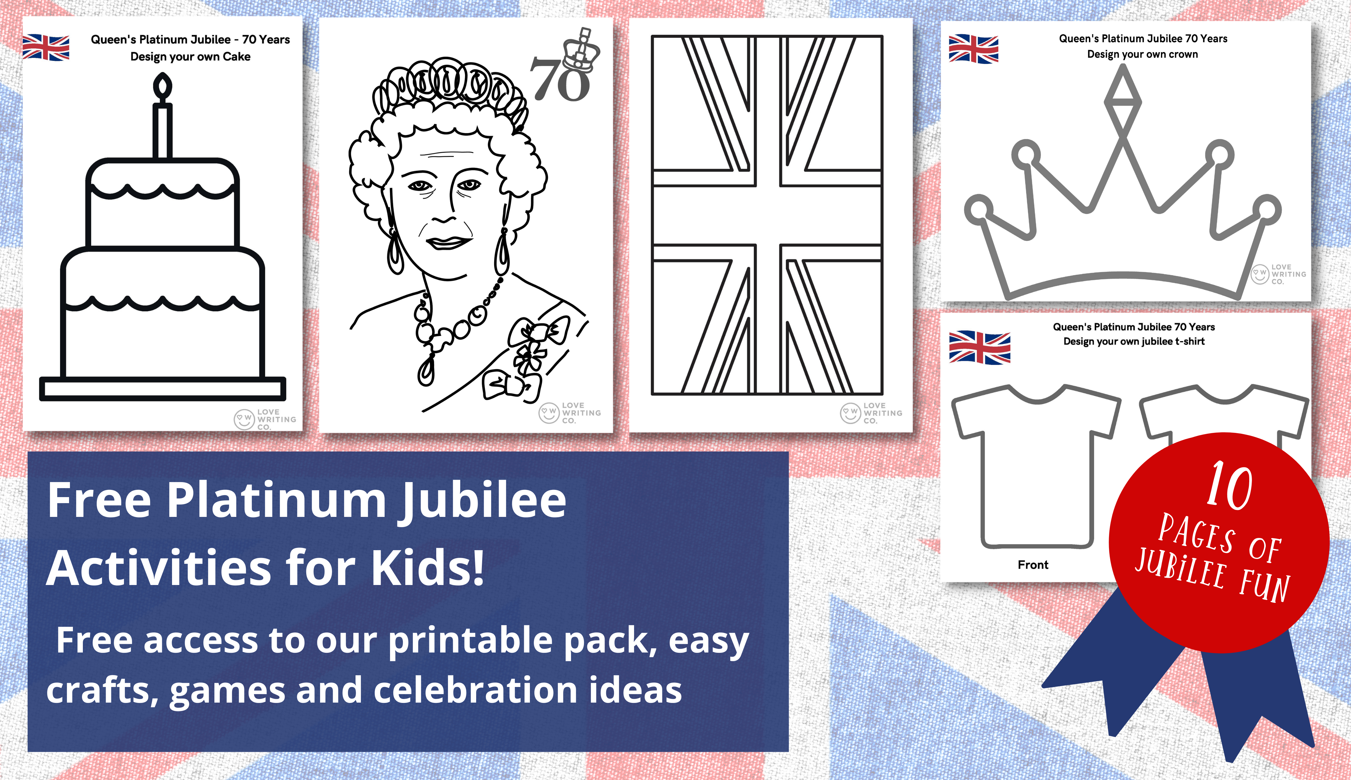 Free Printable Queens Platinum Jubilee Printable for children