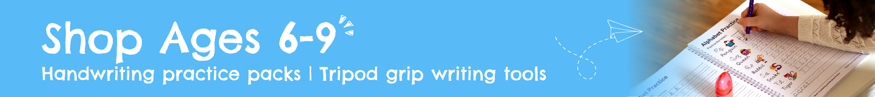 Ages 6-9: Writing Pencils, Colouring Pencils & Handwriting Activity Books