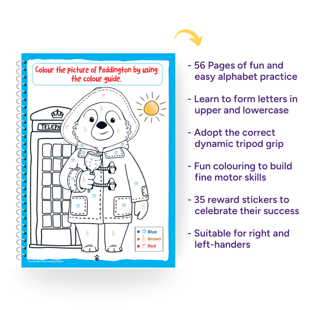 PADDINGTON™ Learn to write the Alphabet and Handwriting Practice Activity Book: Ages 3-5