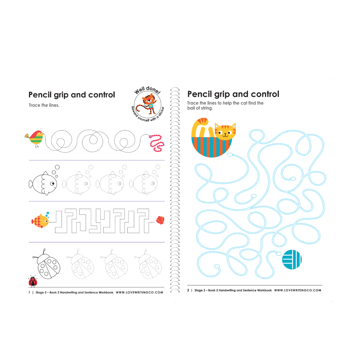 NEW 6-9 Book 2! Cursive Handwriting Practice Workbook Stage 2 Book 2: Ages 6-9
