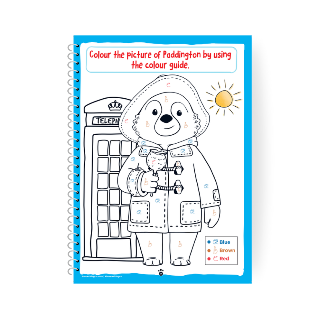 PADDINGTON™ Learn To Write The Alphabet And Handwriting Practice Book & Pencils Set: Ages 3-5