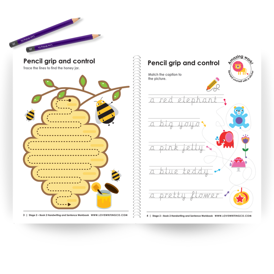 NEW! Better Writing 2 - Cursive Handwriting Practice Pack 2 Bundle Ages 6-9