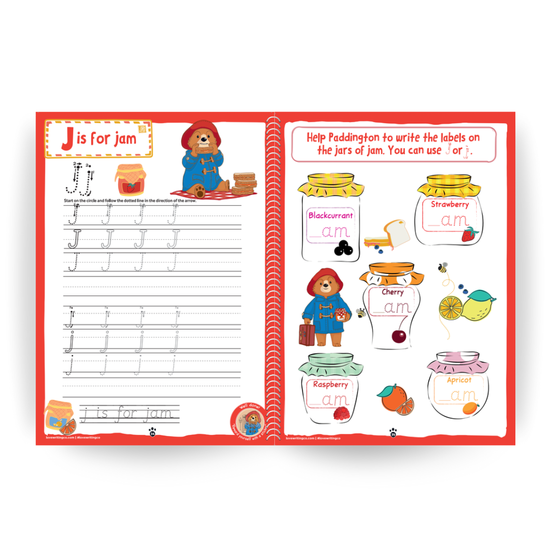 PADDINGTON™ Learn to write the Alphabet and Handwriting Practice Activity Book: Ages 3-5