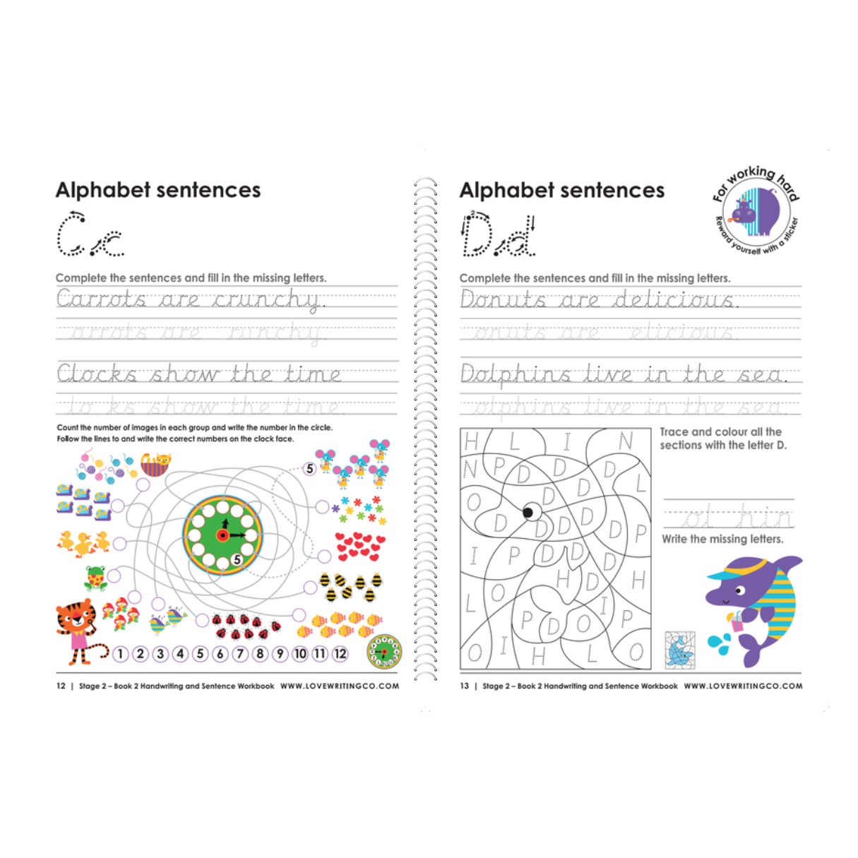 NEW 6-9 Book 2! Cursive Handwriting Practice Workbook Stage 2 Book 2: Ages 6-9
