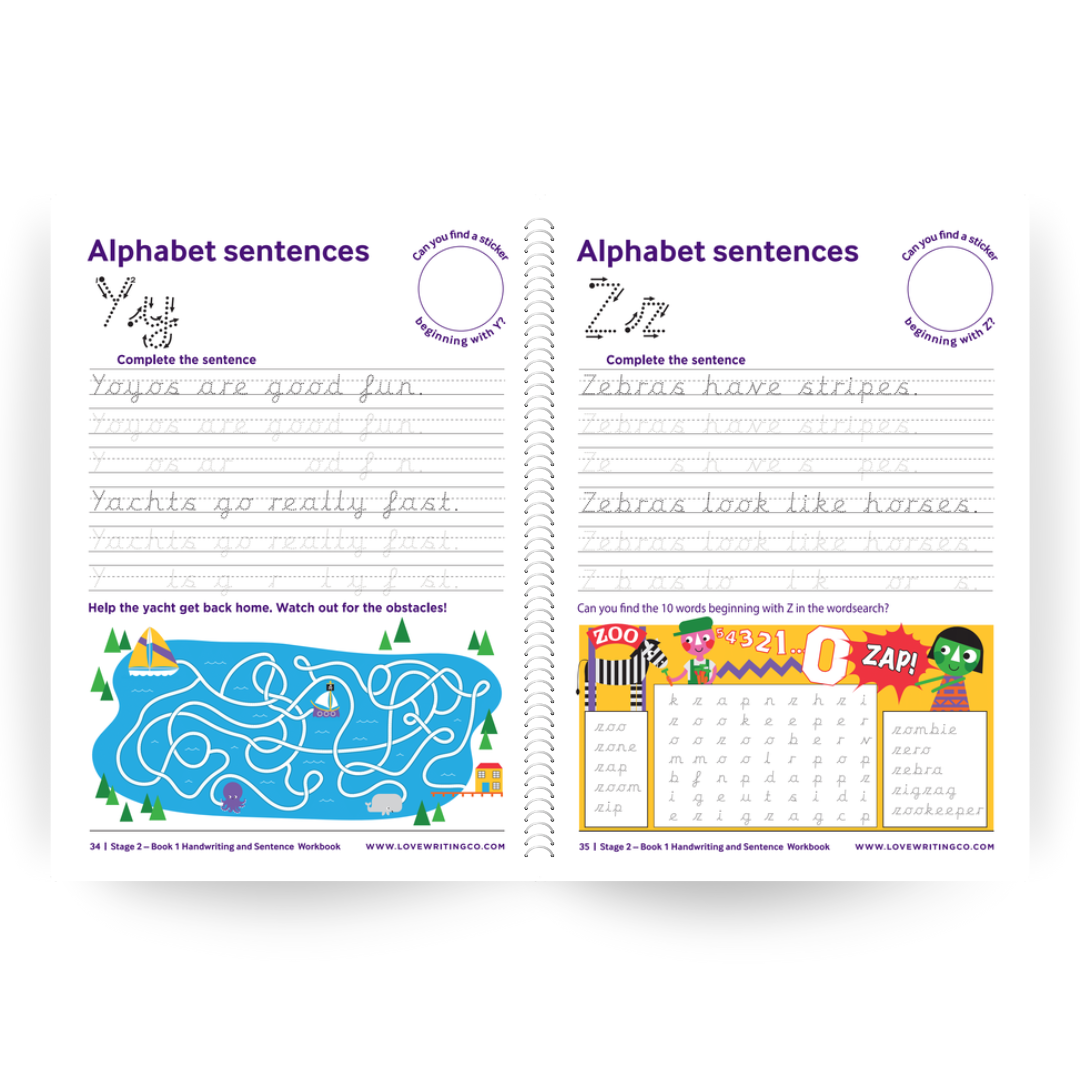 Cursive Handwriting Practice Workbook & Tripod Grip Pencil Writing Set: Age 6-9