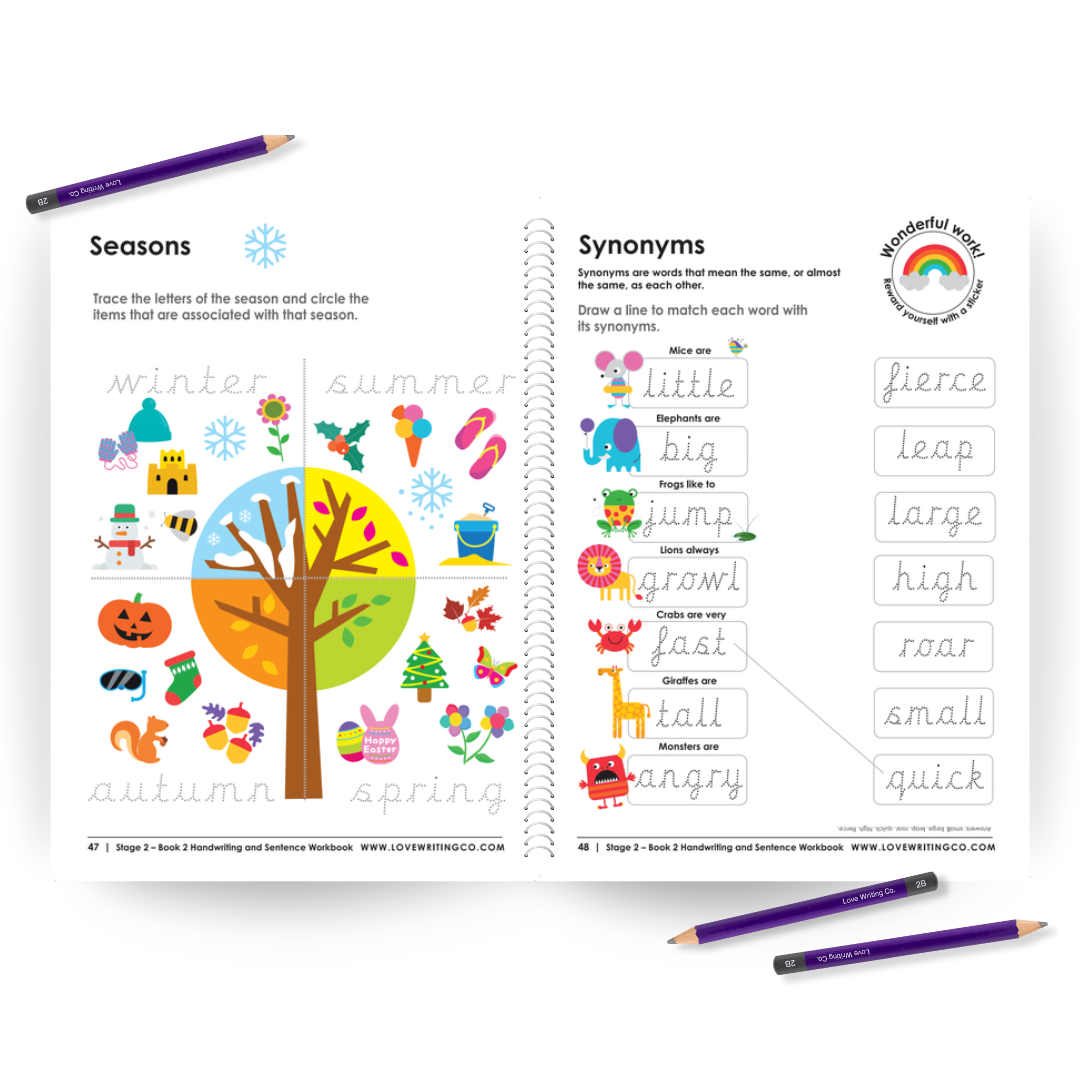 NEW! Better Writing 2 - Cursive Handwriting Practice Pack 2 Bundle Ages 6-9