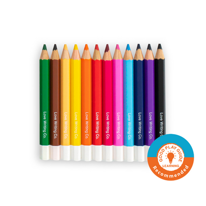 Erasable Colouring Tripod Grip Pencils x 12 - Ages 2-5