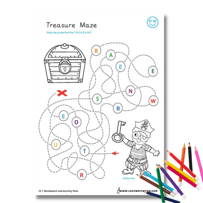 Treasure maze by Love Writing Co