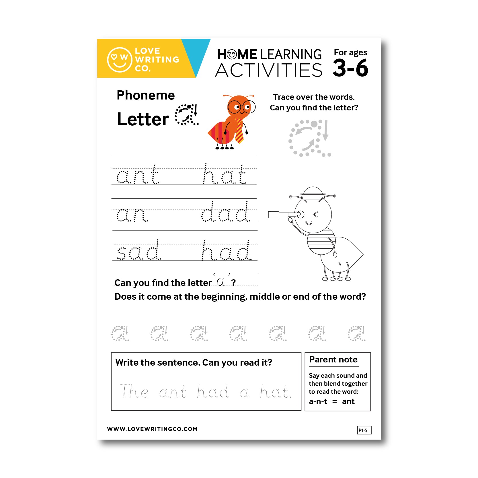 Phoneme Letter activities