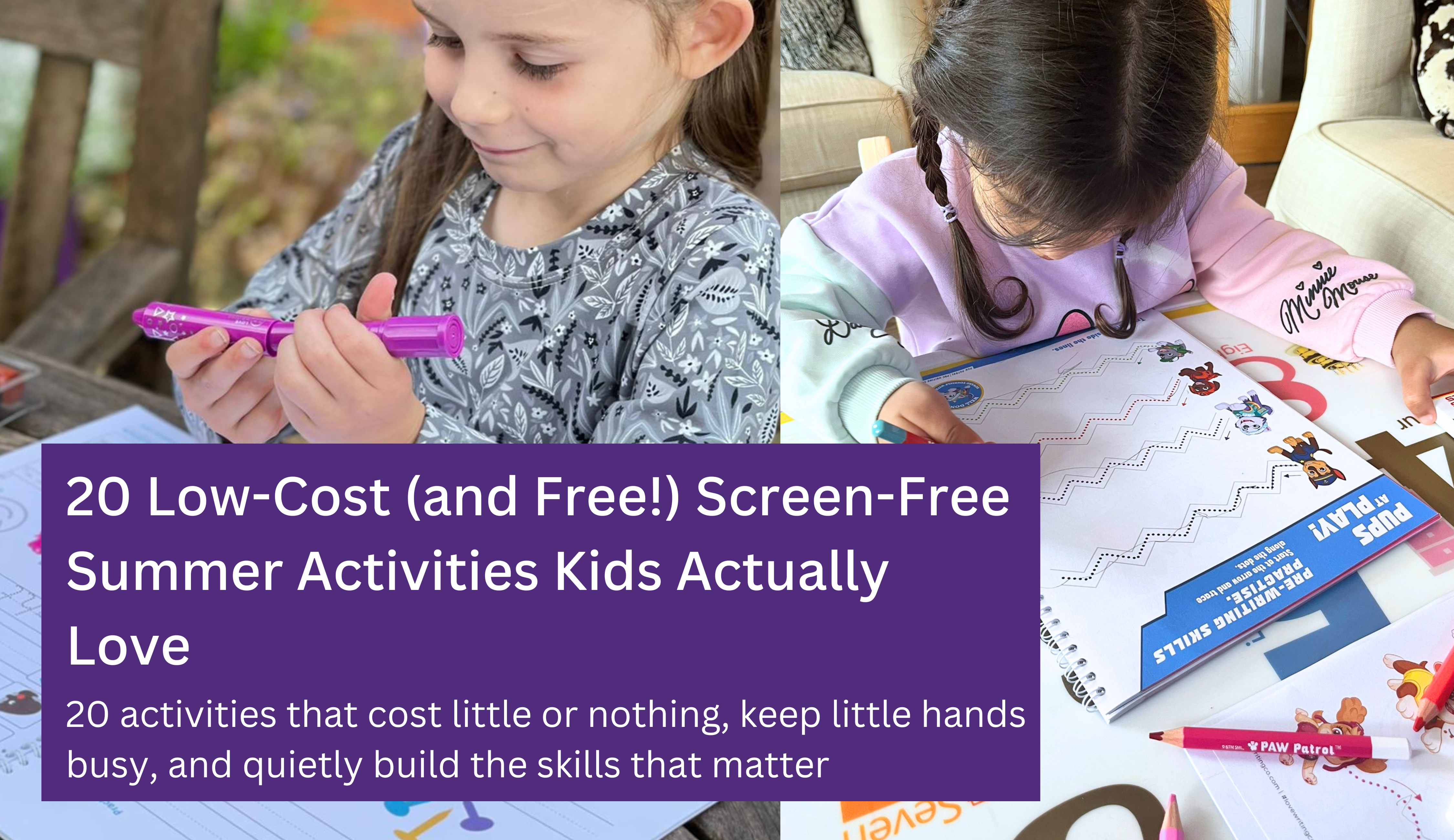 20 Low-Cost (and Free!) Screen-Free Summer Activities Kids Actually Love