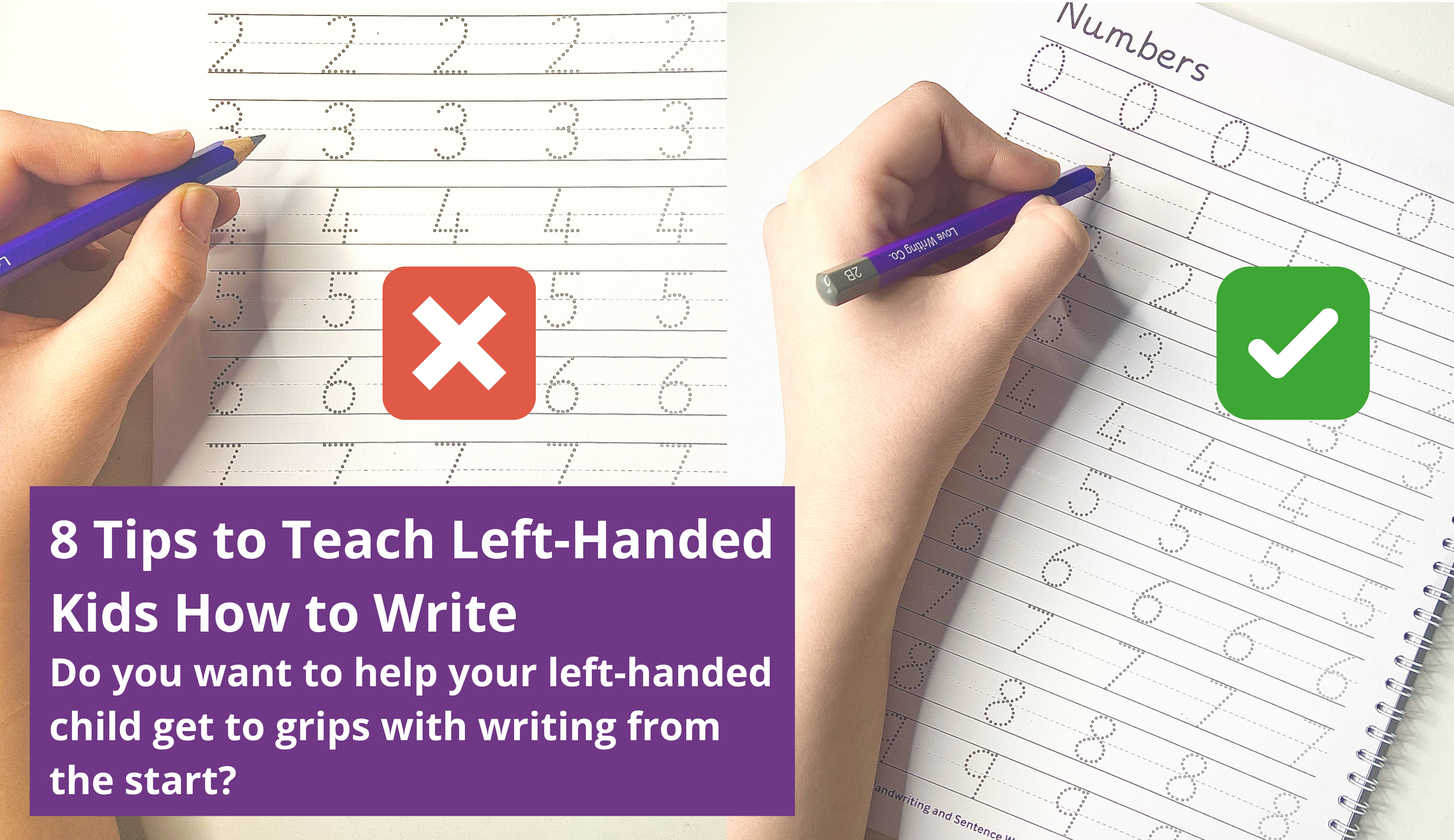 8 Tips to teach left-handed kids how to write