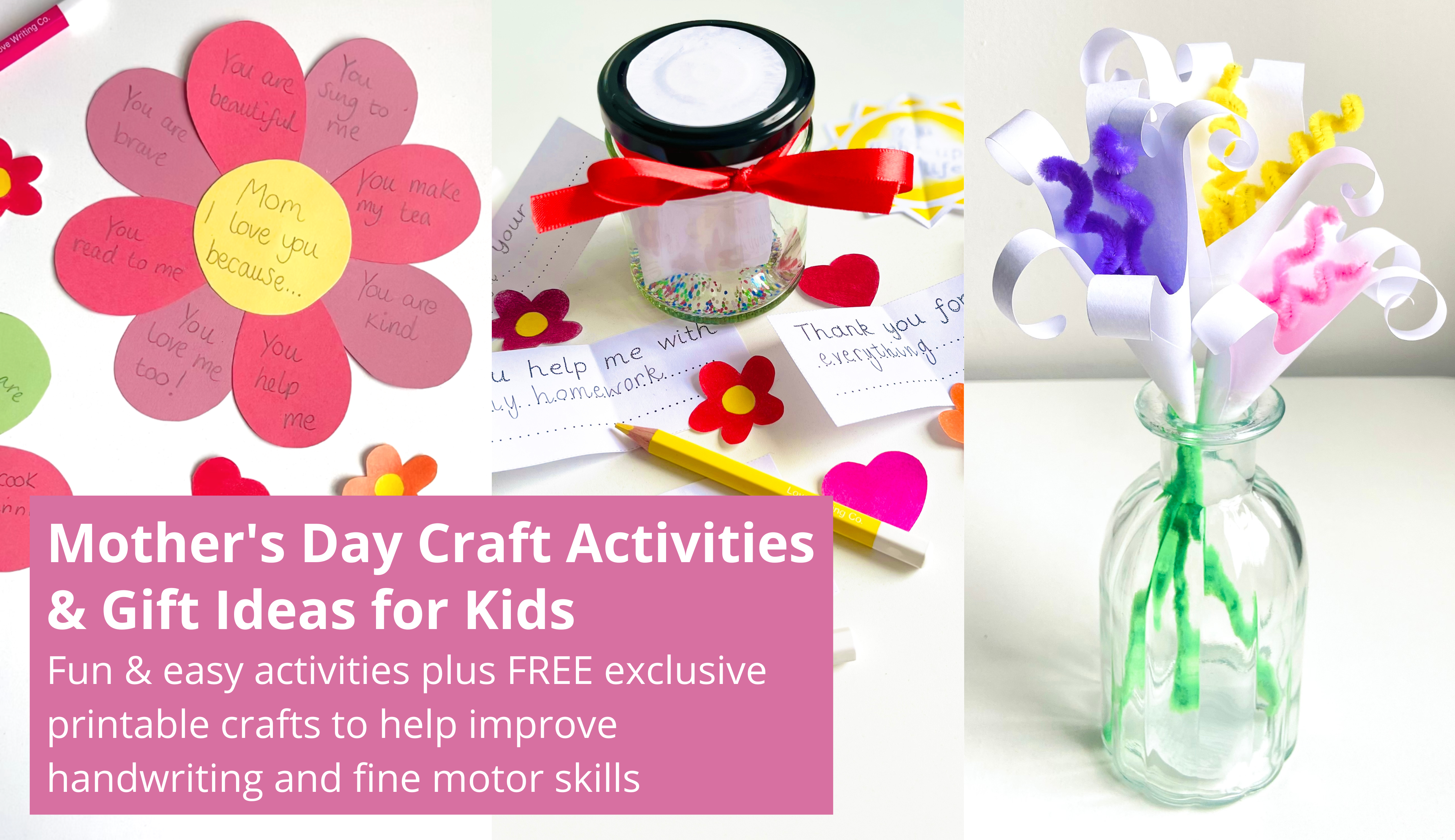 The Guide To The Perfect Mother's Day Gifts & Free Printable Crafts For  Kids – Love Writing Co.