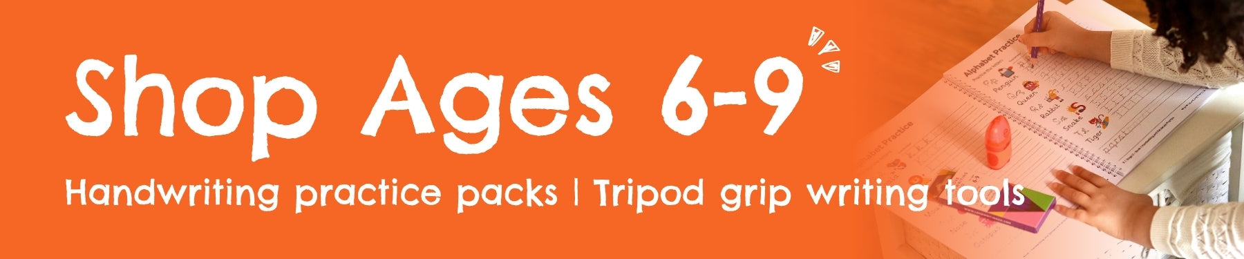 Ages 6-9: Writing Pencils, Colouring Pencils & Handwriting Activity Books