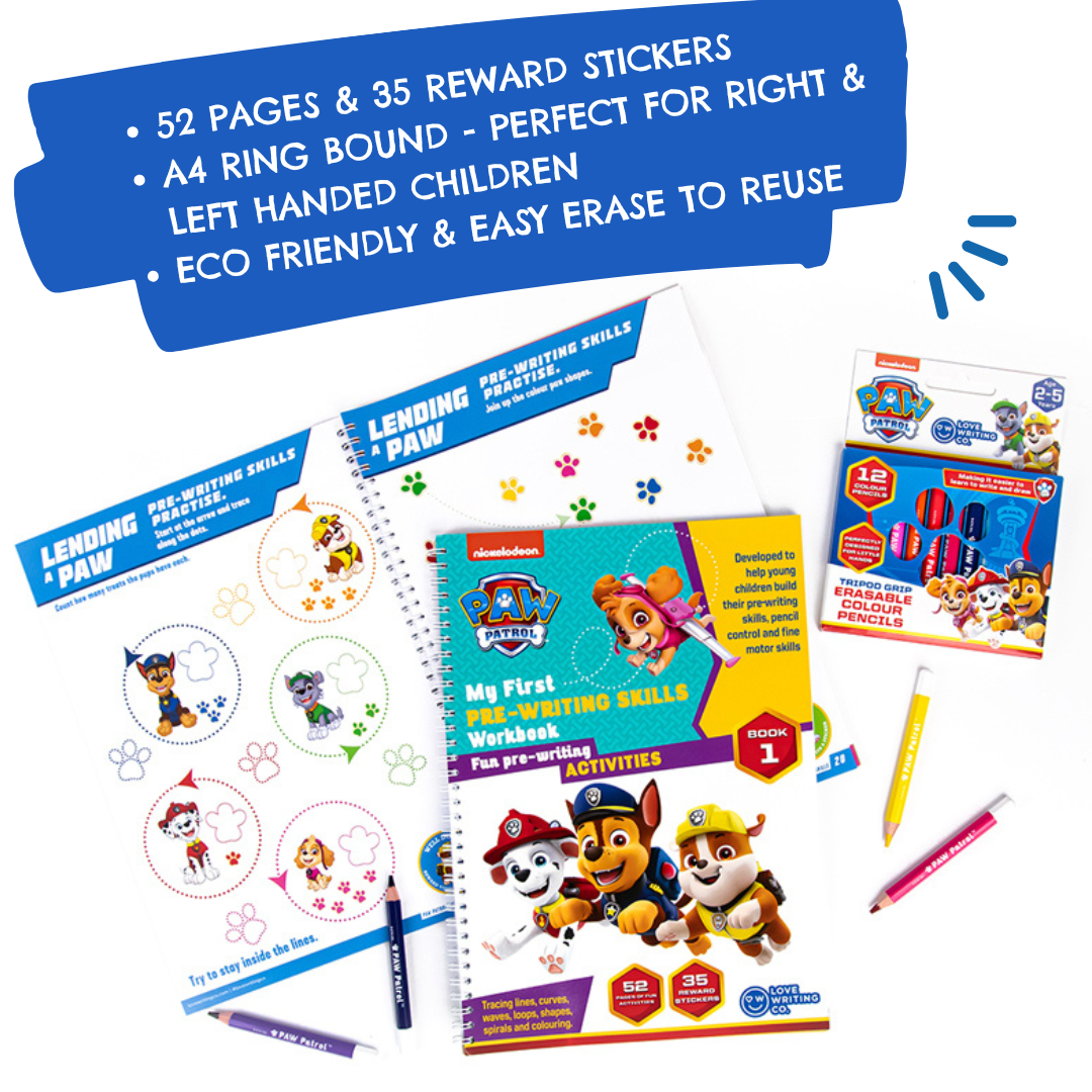 PAW PATROL My First Pre-Writing Skills Activity Book | First Writing Steps Ages 2+