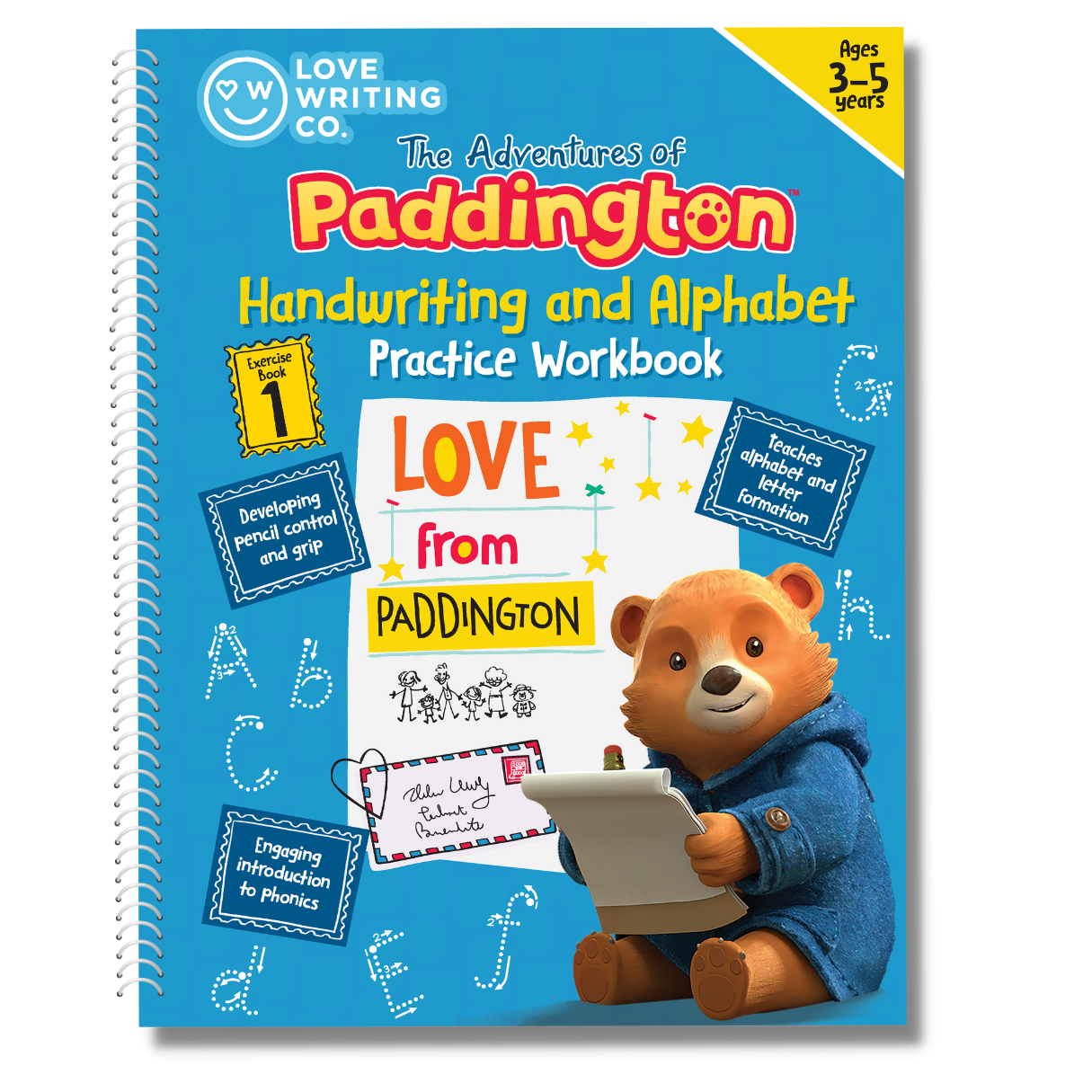 PADDINGTON™ Learn to write the Alphabet and Handwriting Practice Activity Book: Ages 3-5