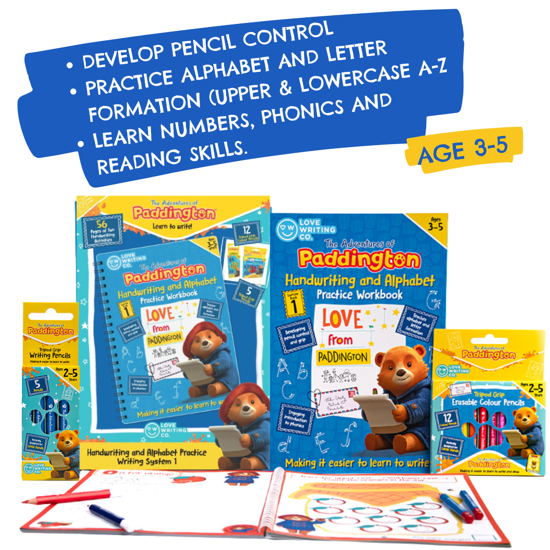 PADDINGTON™ Learn To Write The Alphabet And Handwriting Practice Pack: Ages 3-5