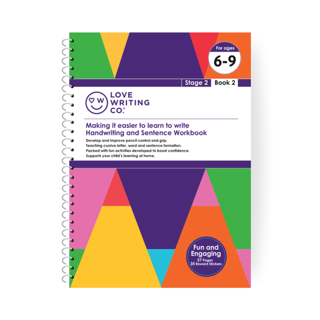 NEW 6-9 Book 2! Cursive Handwriting Practice Workbook Stage 2 Book 2: Ages 6-9