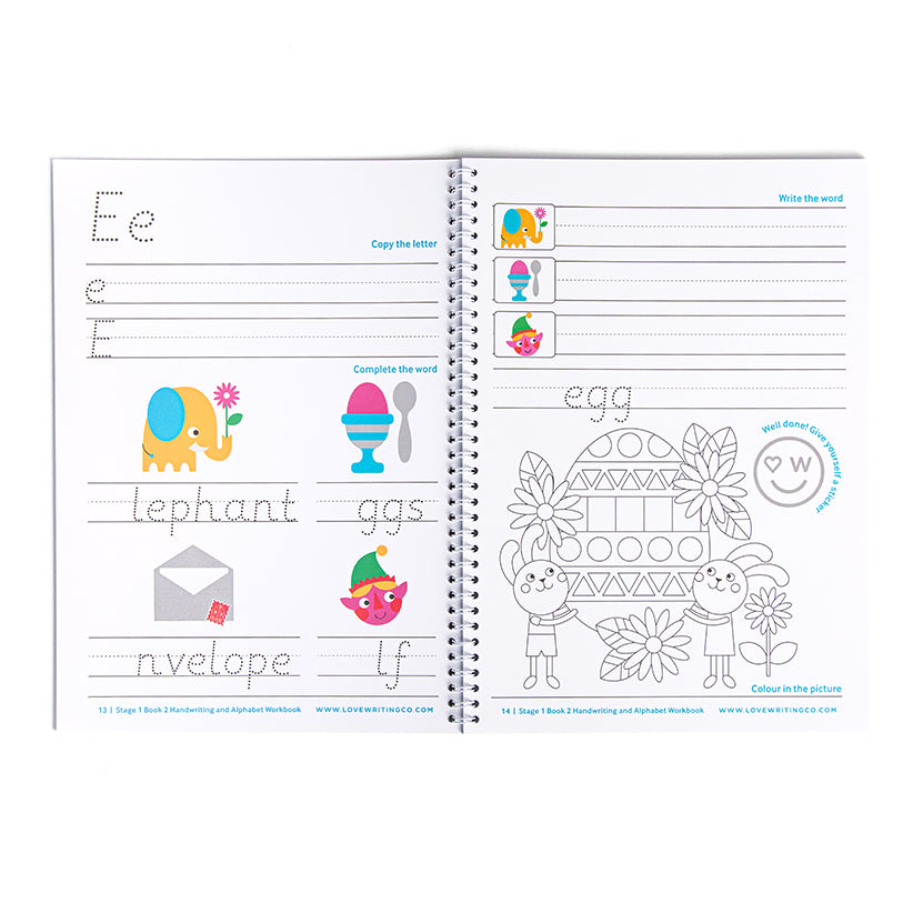 Handwriting And Alphabet Practice Stage 1 Book 2 - Age 3-5