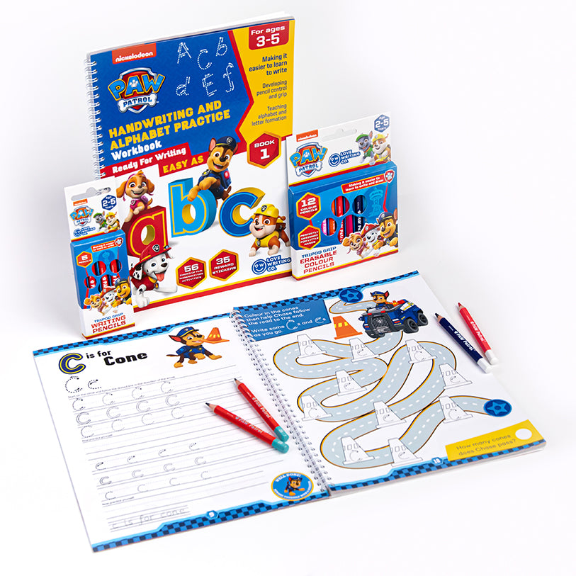 The Ultimate PAW PATROL Learn To Write The Alphabet Bundle Ages 3-5