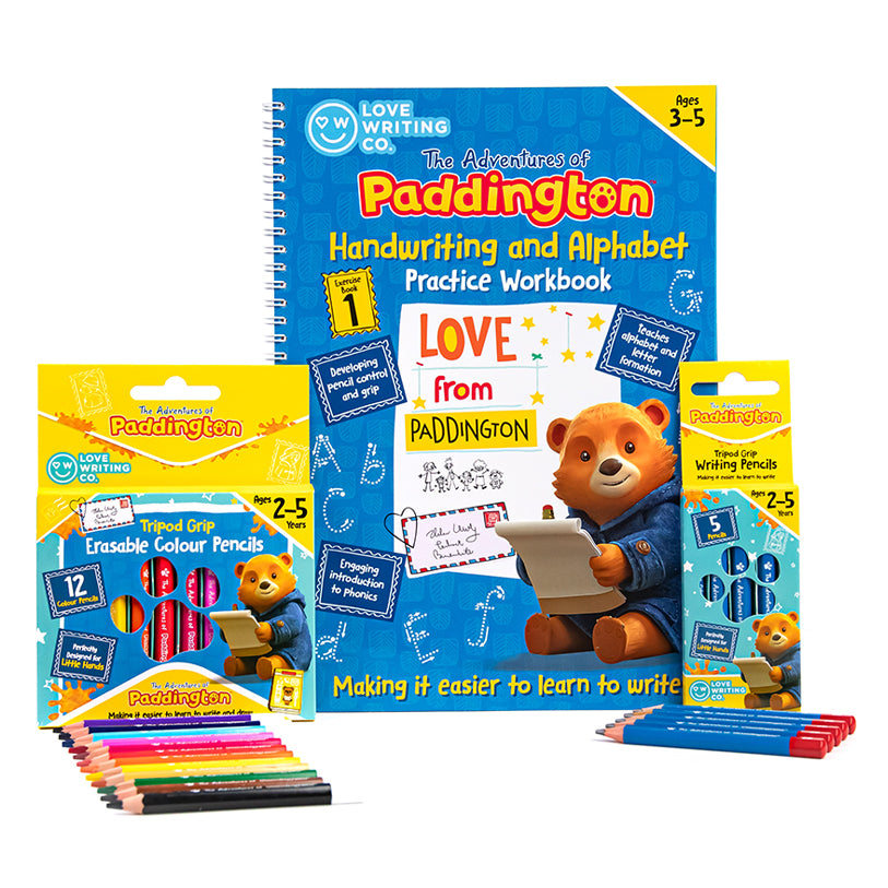 PADDINGTON™ Erasable Tripod Grip Colour Pencils 12 Pack: Ages 2-5