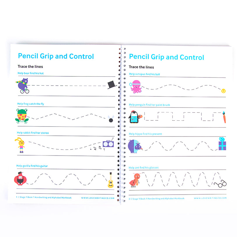 Handwriting & Alphabet Handwriting Practice Stage 1 Book 1 Age 3-5