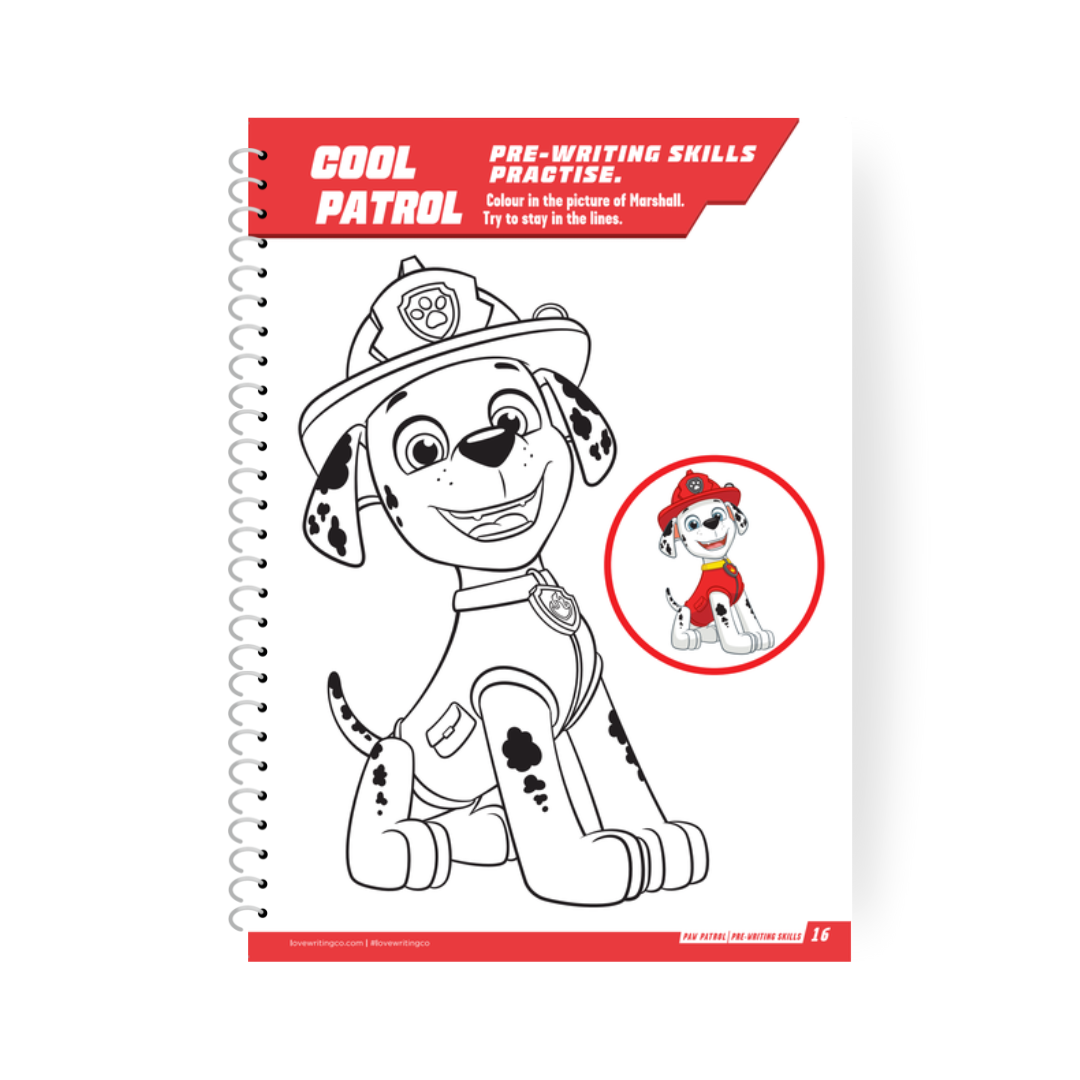 My First PAW PATROL Pre-Writing Skills Bundle | First Writing Steps Ages 2+