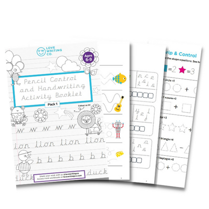 Pencil Control & Handwriting Practice eBook | Ages 6-9