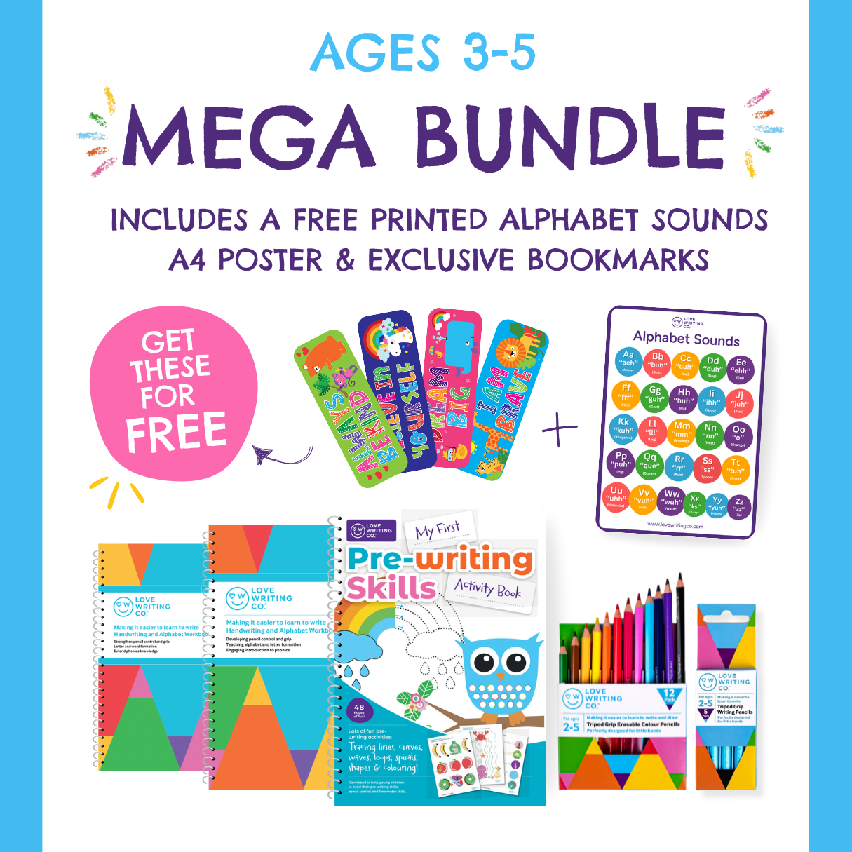 NEW! Mega Learn To Write Bundle: Ages 3-5