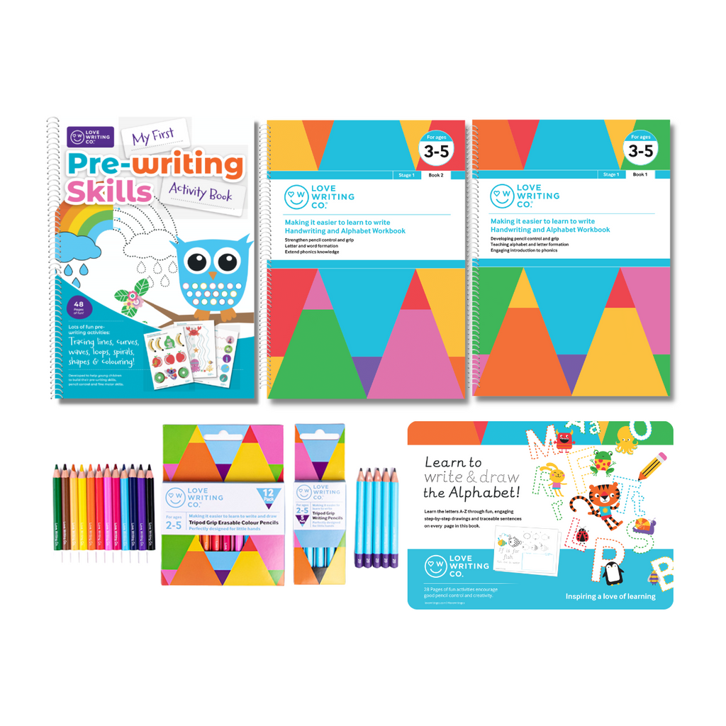 Left-Handed Learning To Write Complete Bundle: Ages 3-5