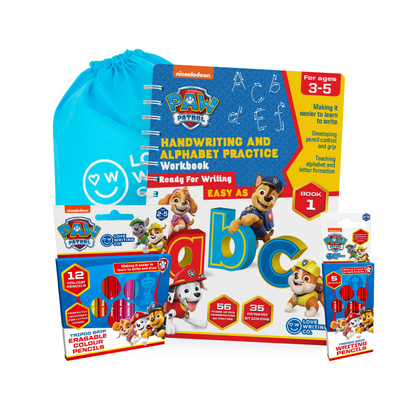 The Ultimate PAW PATROL Learn To Write The Alphabet Bundle Ages 3-5
