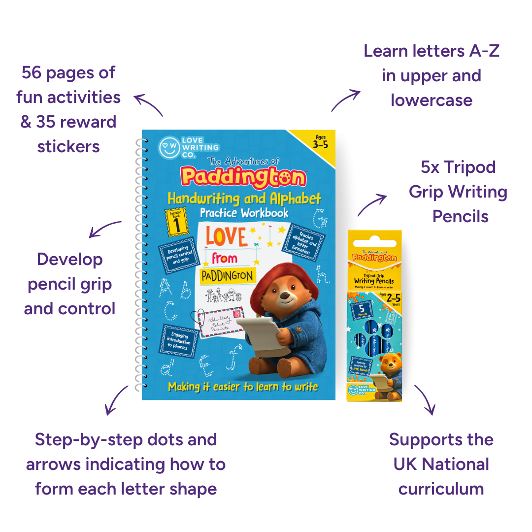 PADDINGTON™ Learn To Write The Alphabet And Handwriting Practice Pack: Ages 3-5