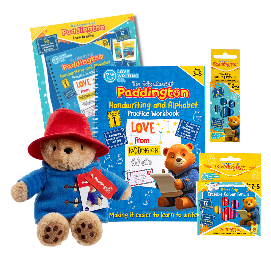 Limited Edition PADDINGTON™ Learn To Write Gift Set with Plushie Toy: Ages 3+