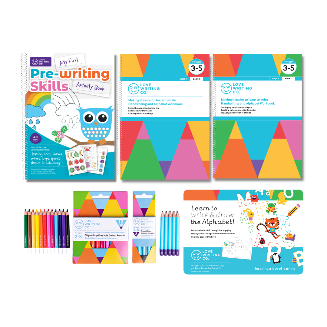 Left-Handed Learning Adventure Pack for Ages 3-5