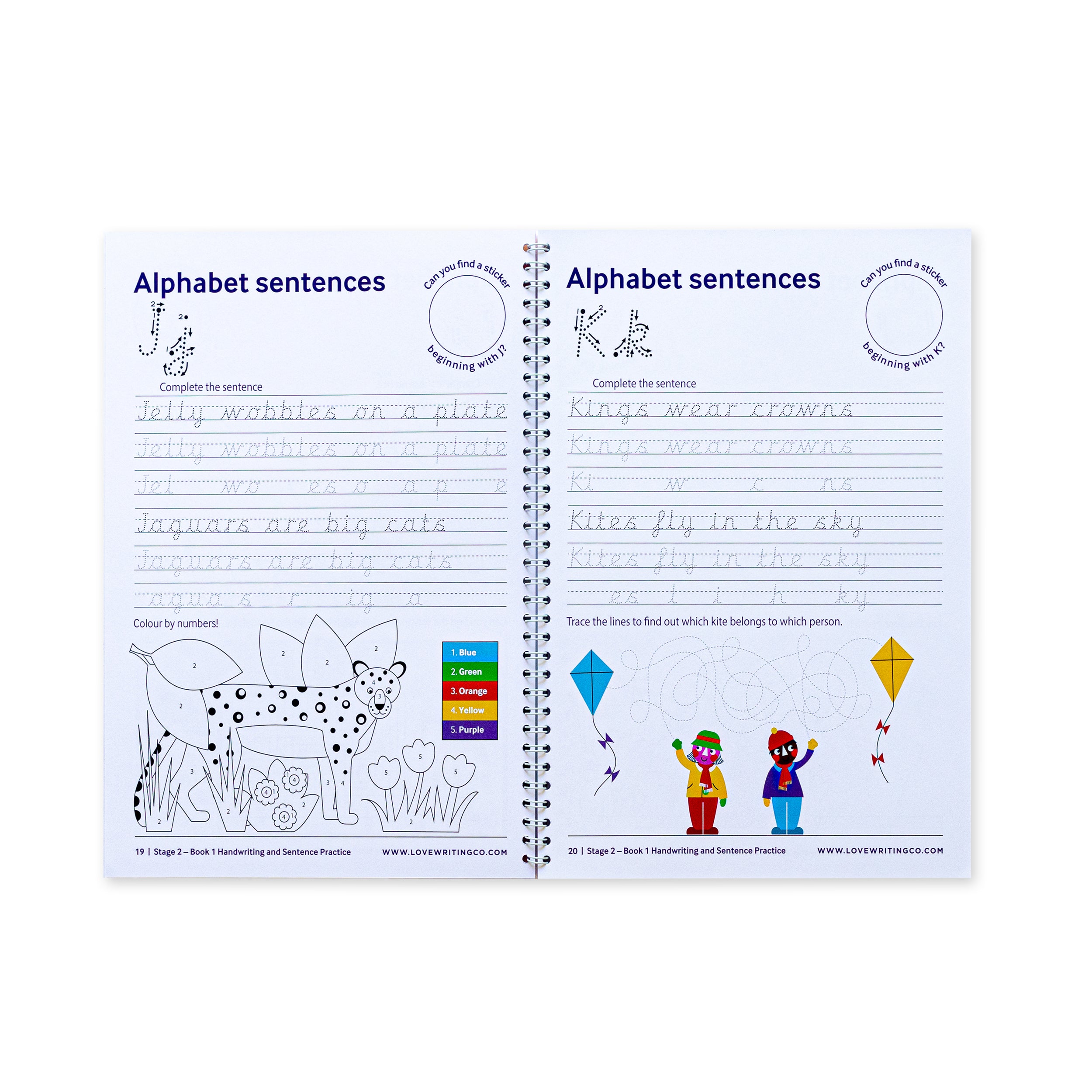 Activity workbook with stickers handwriting practice learn to write ages 6-9 activity ideas and exercises with stickers