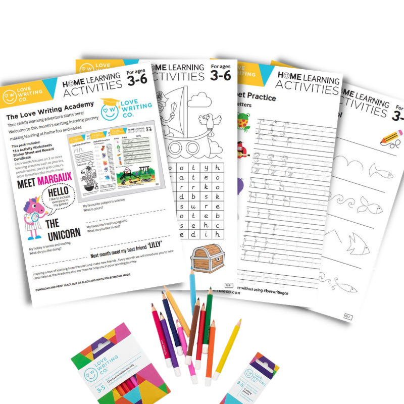 Handwriting Practice Worksheets Download Pack 8: Ages 3-6