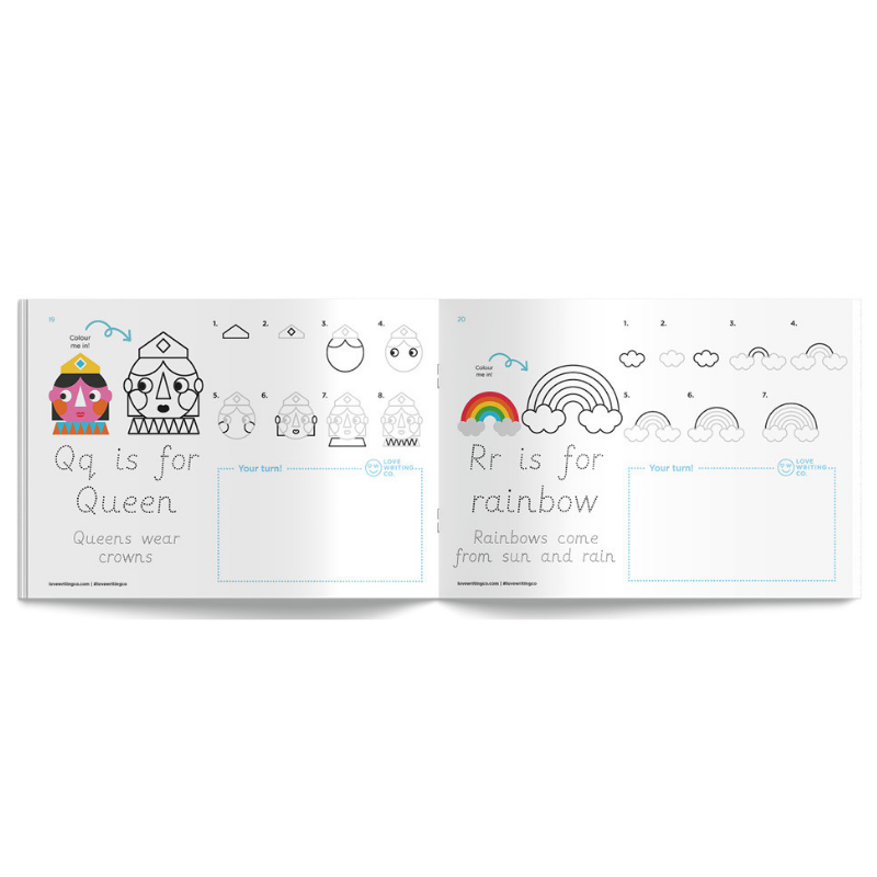 Learn How To Write & Draw The Alphabet Book: Learn letters A-Z ages 3 ...