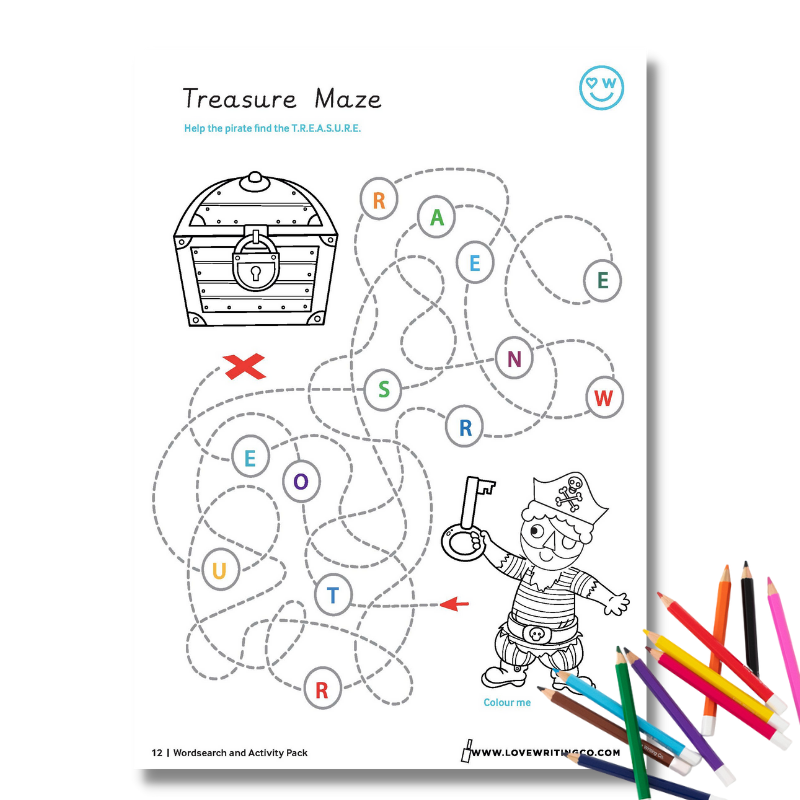 Treasure maze by Love Writing Co