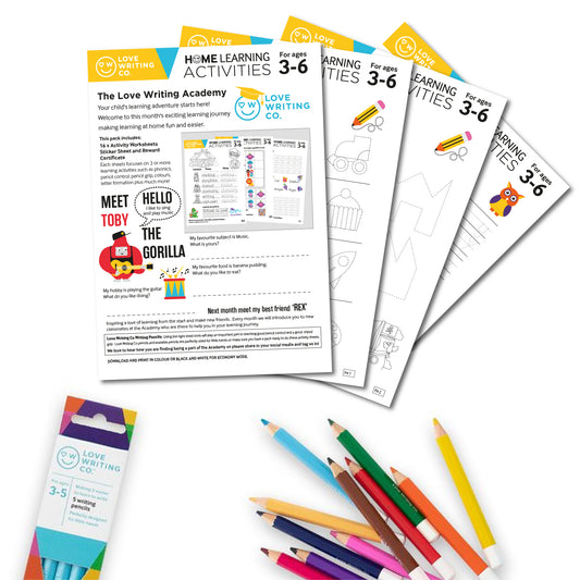 Handwriting Practice Worksheets Download Pack 4: Ages 3-6