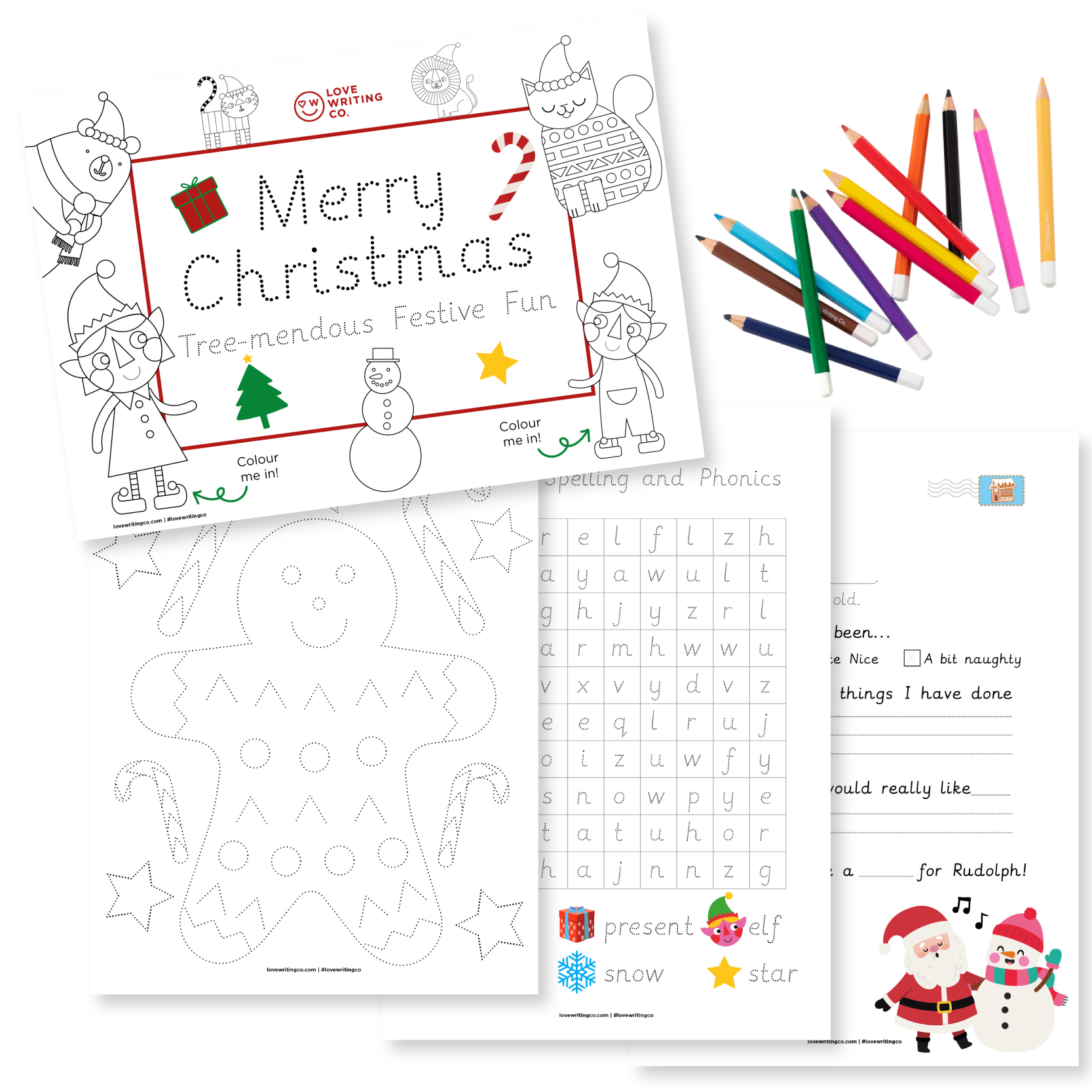 Christmas Handwriting Workbook | Kids' Fun Download