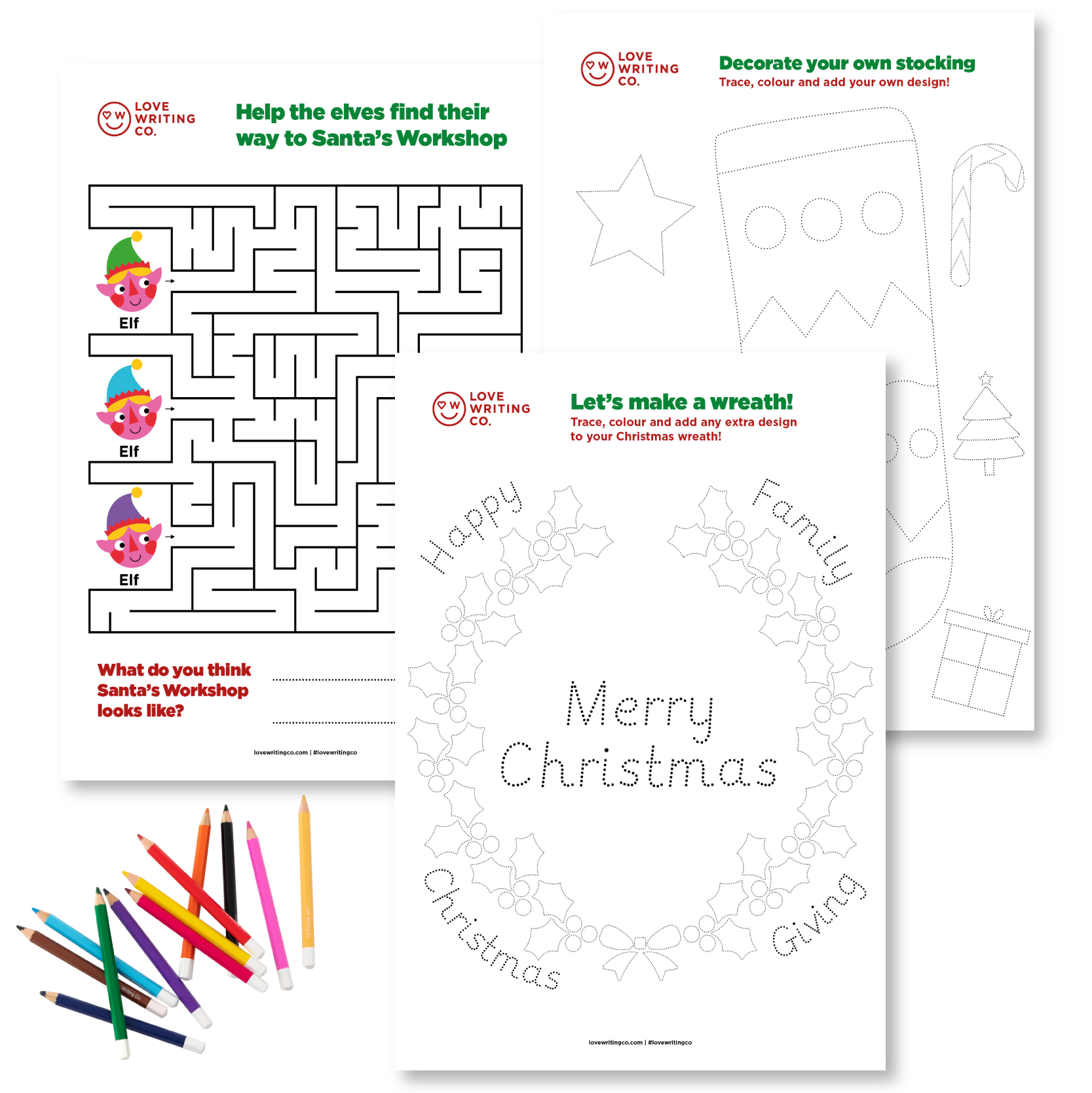 Christmas Handwriting Workbook | Kids' Fun Download